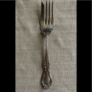 Wallace Silver Plated Meat Serving Fork 8” Pattern Joan